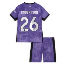 Liverpool Andrew Robertson #26 Tredjedraktsett Barn 2023-24 Kortermet (+ korte bukser)